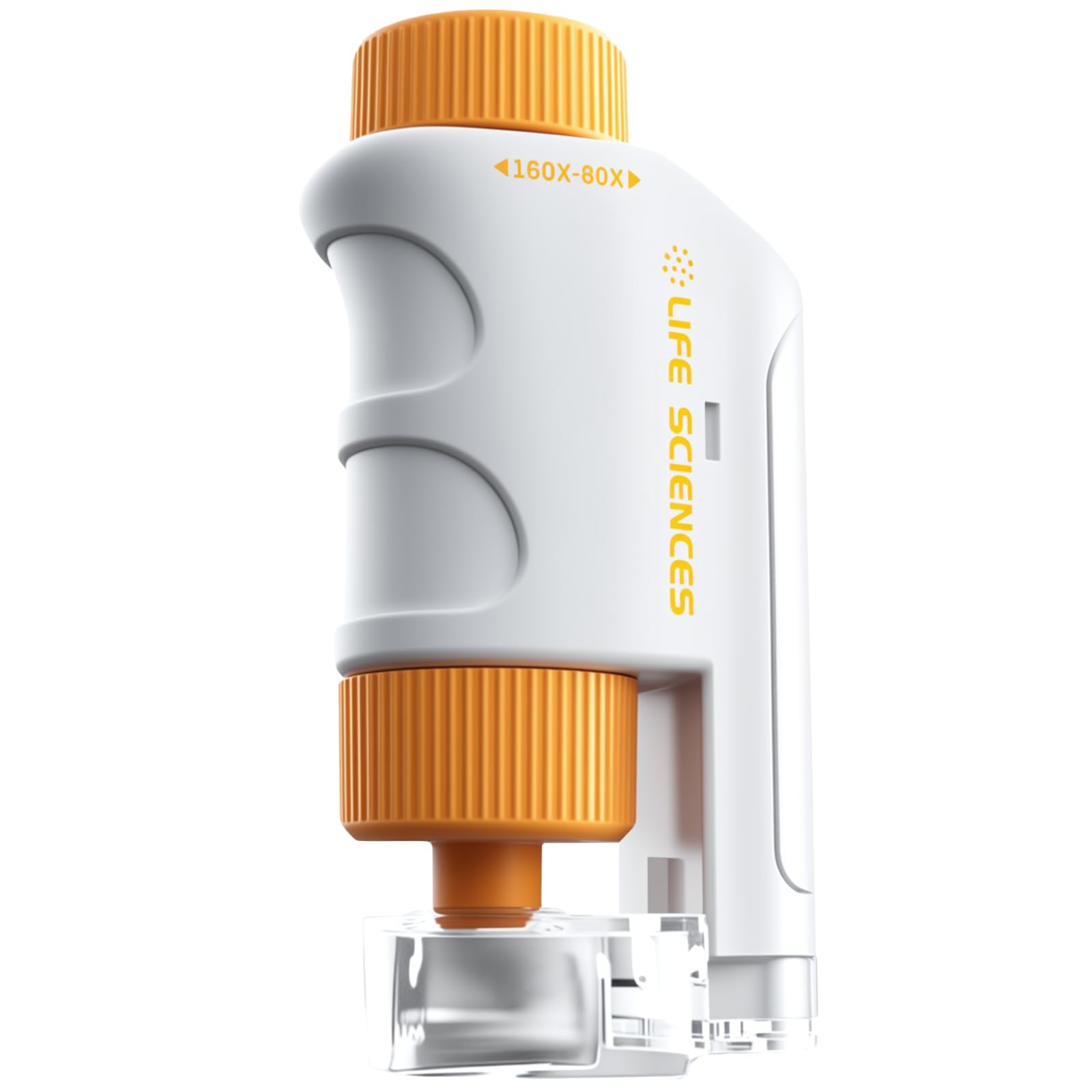 Benaewa Mini Microscope for Kids, 80-160x Portable Miniscope, Handheld Pocket Microscope for Scientific Observation, Kids Education(Yellow)