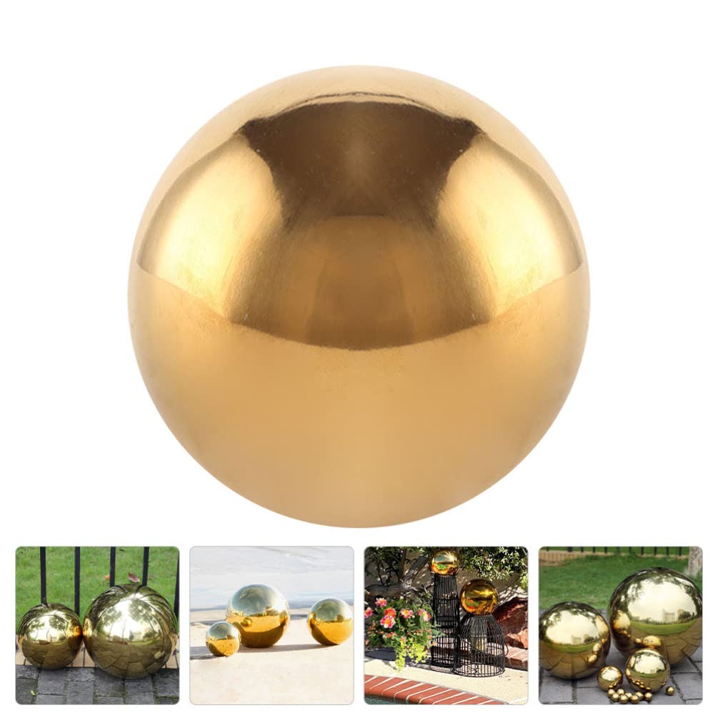 Garden Reflector Outdoor Decorative Ball Garden Reflective Ball Garden Ball Decor Hollow Stainless Steel Ball Mirror Polishing Ball Hollow Round Sphere Gazing Globe