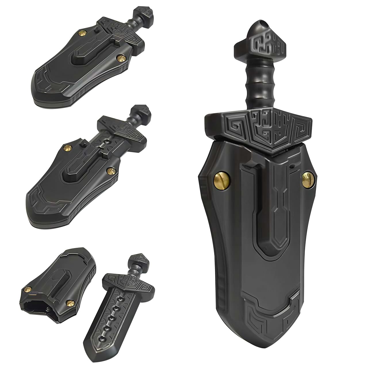 Fidget Slider Toy,Push Card a Forma di Spada,Giocattoli Scorrevoli a Spinta,Giocattolo Antistress per Adulti, Giocattoli Magnetici in Metallo, Antiansia, per Ufficio,ADHD,Autism