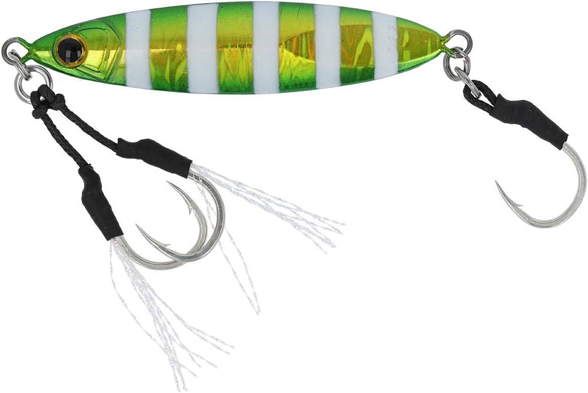 Amazon Takamiya タカミヤ メタルジグ Falken R ランダムウォークスロー ゼブラグリーン 夜光 40g タカミヤ Takamiya ルアー