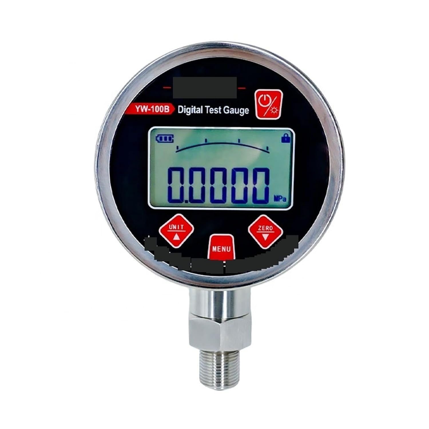 1pc 5 Digits LCD Pressure Gauge Pressure Manometer Accuracy 0.02% Digital Pressure Gauge
