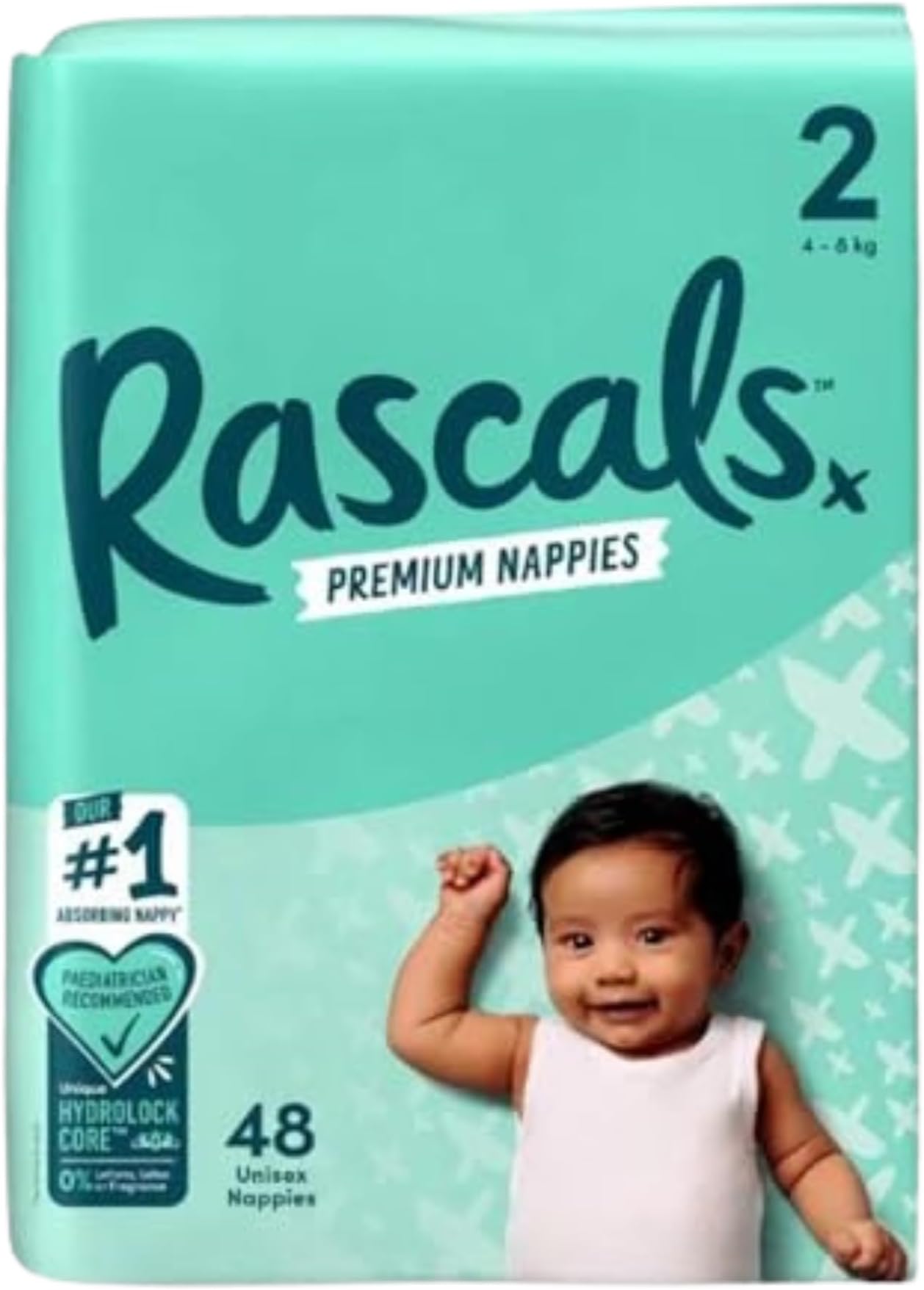 Premium Baby Diapers - Comfortable & Leak-Proof Diaper for Babies 4-8 kg - Soft & Gentle Diapers Size 2 - Pack of 48 Count