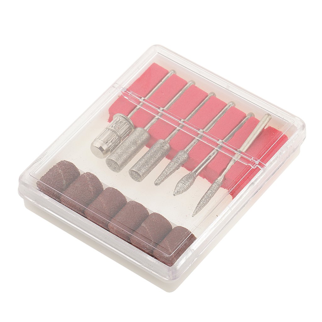 Segolike Protable Mini Electric File Nail Drill Manicure Machine Kit Set EU Plug Golden 4