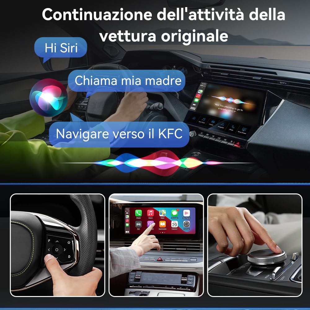 Adattatore CarPlay Wireless Carlinkit MINI SE - Convertitore Da Cablato A Wireless, Plug & Play Per Auto 2016-2025 - Foto 4