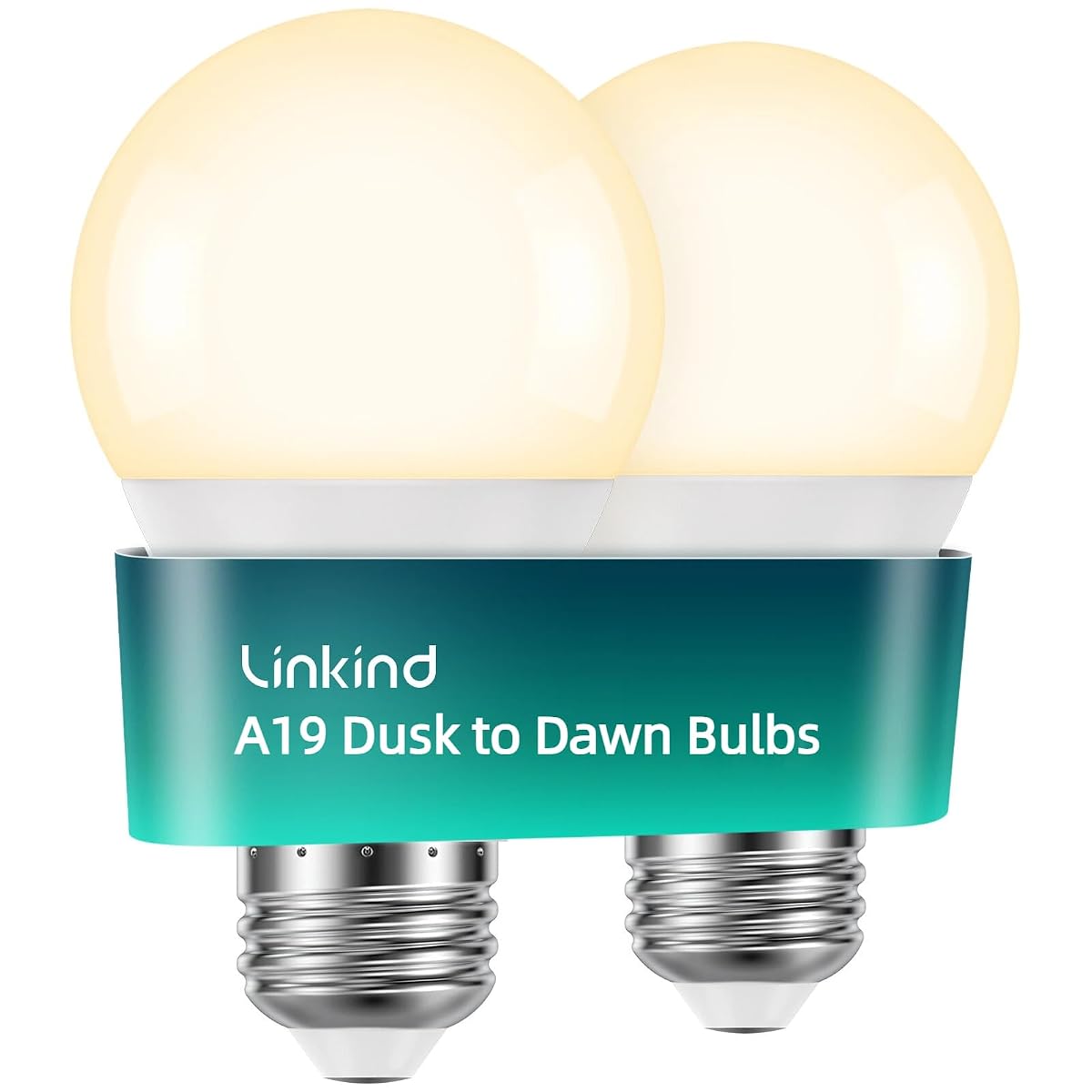 Linkind Dusk to Dawn Light Bulbs Outdoor A19 Sensor Led Bulbs Automatic On/Off