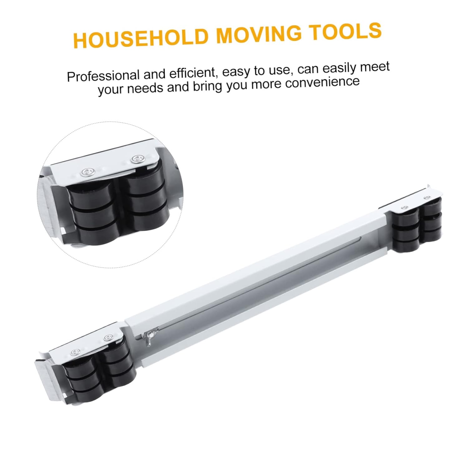 24-Piece Upgraded Moving Furniture Pads Wheels Multi-Functional Pulleys for Home Relocation Compatible Refrigerators and Washing Machines