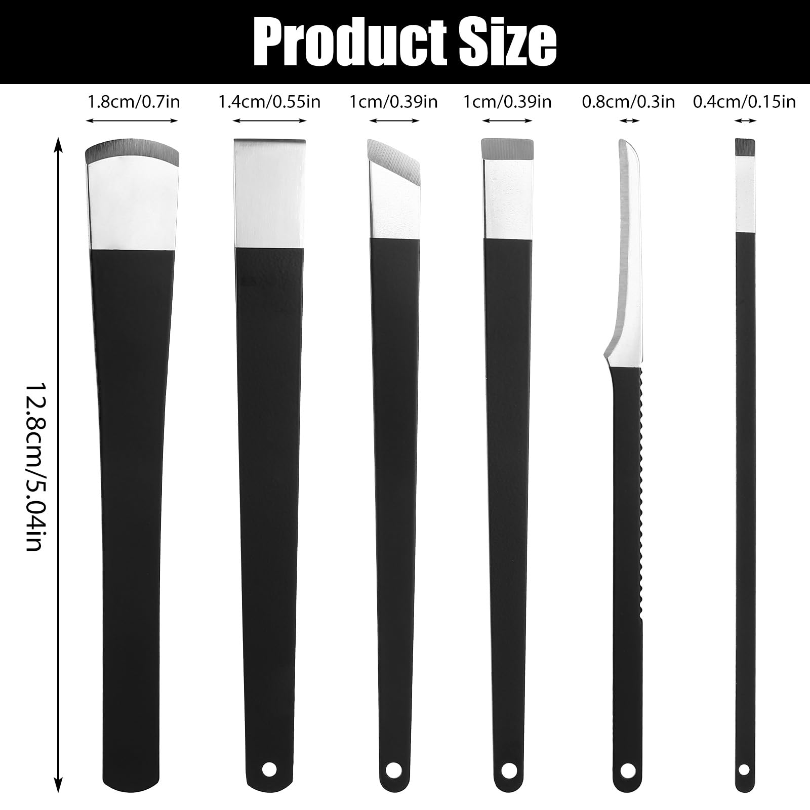 HJZHII 6PCS Ingrown Toenail Tool Pedicure Tool Kit - Image 2
