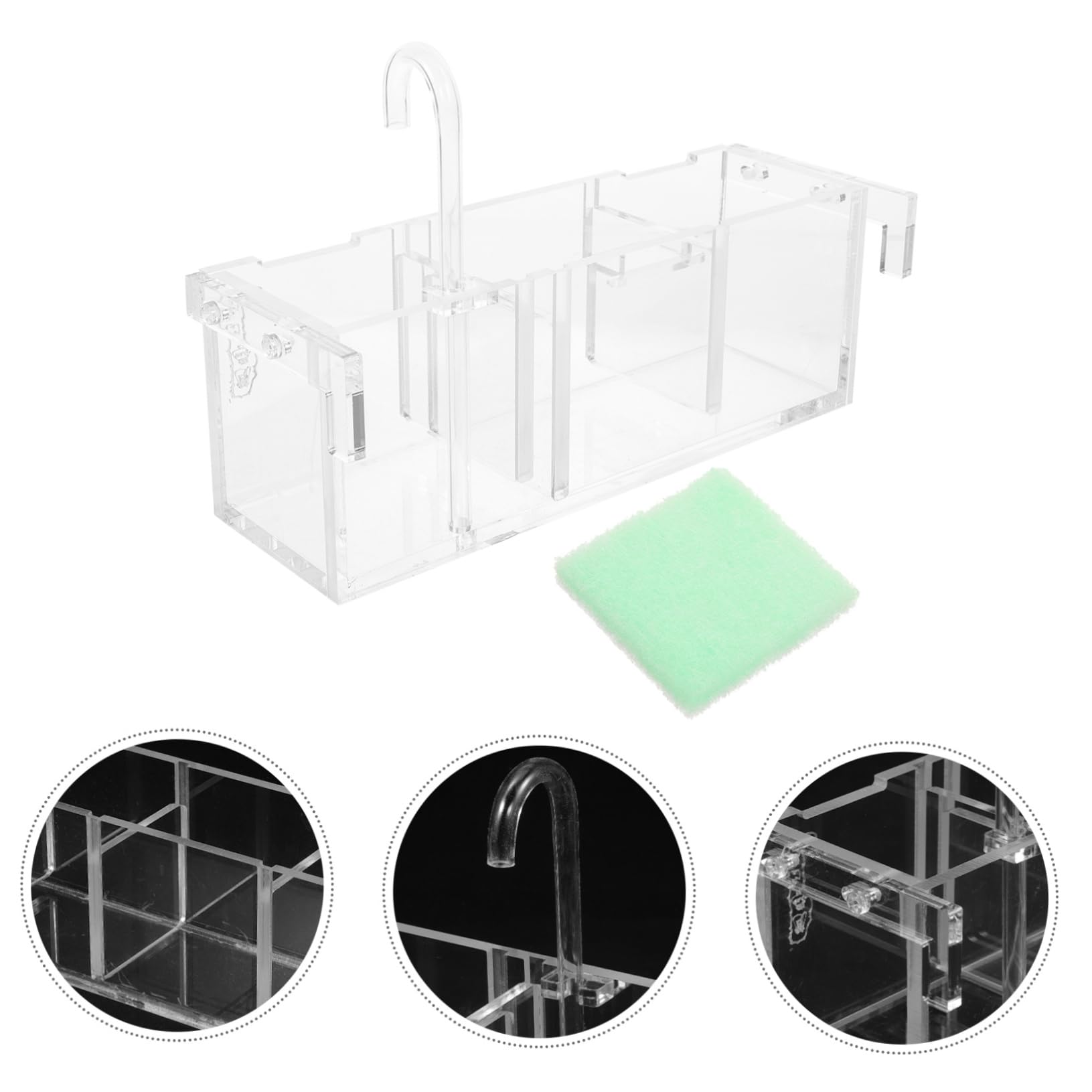 Filterbox Für Aquarien Außenfilter Geräuschlos Und Hängend Effektive Wasserreinigung Und Belüftung Verbesserte Version Ohne Wasserpumpe