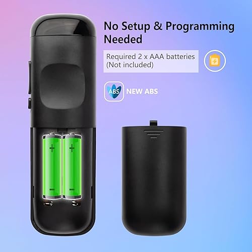 Miniatura 7 de Paquete de 2 Control remoto retroiluminado universal de repuesto para TCLHisenseSharpPhilipsOnnElementInsigniaWestinghouse ROKU TV (no para ROKU