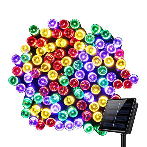 Luces solares exteriores cadena 200LED multicolor 22m