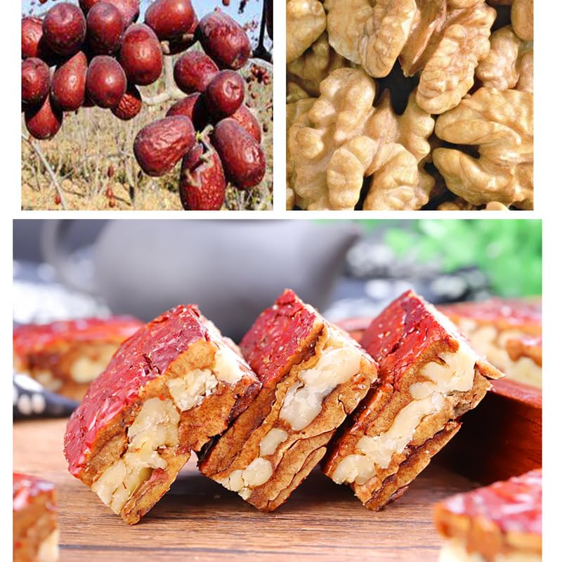 Miniatura 6 de Delicioso pastel de azufaifo con dátiles rojos y nueces, aperitivo envasado al vacío 8.82 oz, nutritivo y saludable