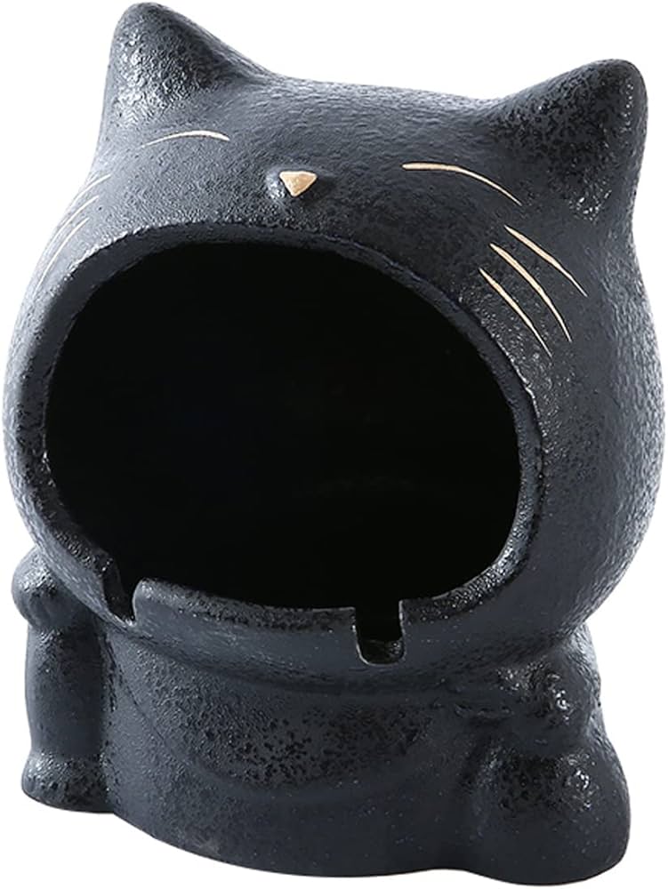 HERMES 猫デザイン 置き型灰皿 2個セット Amazon.co.jp: DUODUO 灰皿 キャラクターキャット灰皿 卓上 車載灰皿