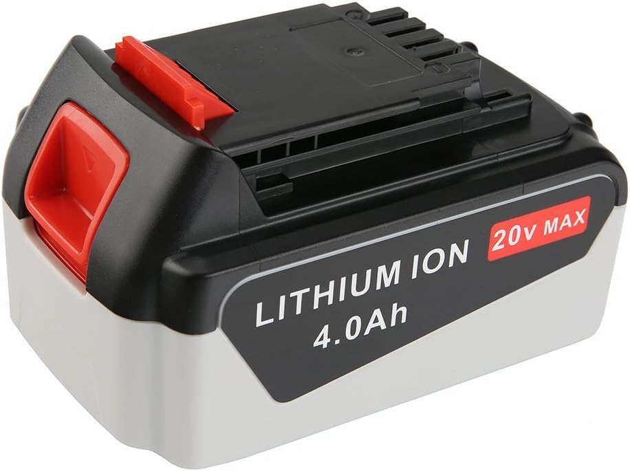 FUZADEL 4.0Ah 20 Volt Replacement Battery for Black and Decker 20v Lithium lb2x4020-ope Battery ldx120c lbxr20 lbxr2020 BDCR20B 20V MAX Lithium Reciprocating Saw