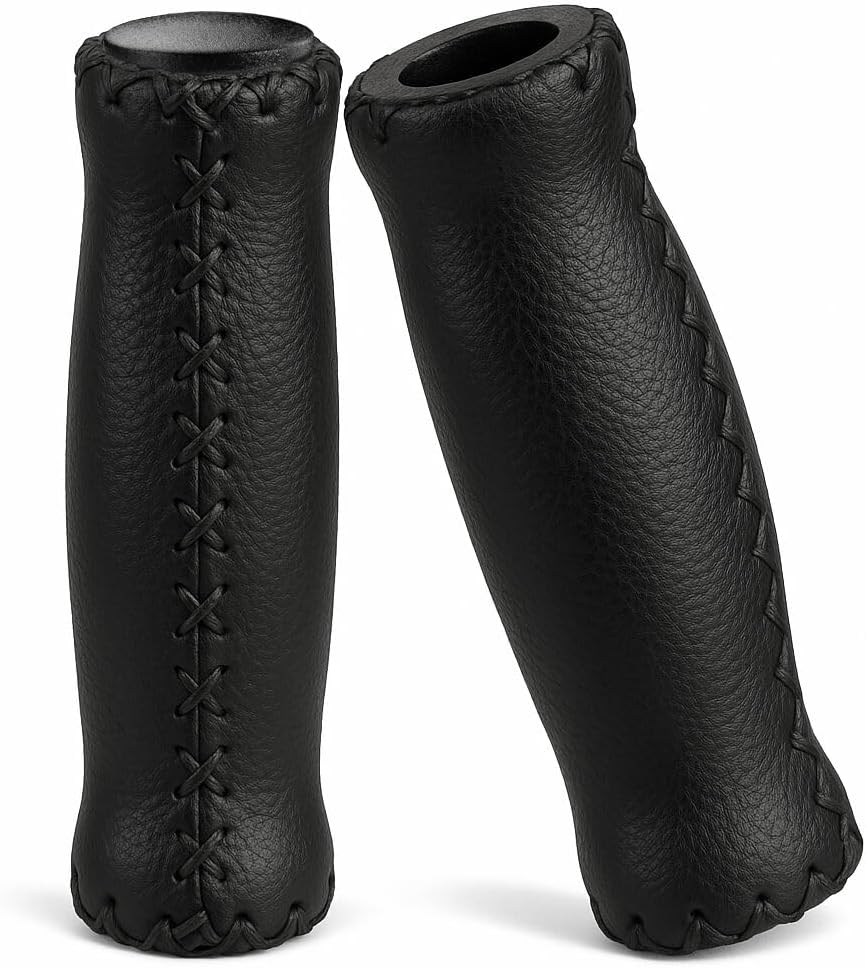 Mountain Bike Grips Bicycle Handlebar Grips - MTB Grips Bike Handlebar Grips Great for Beach Cruiser - Soft Cushioned Thick Vinyl 125mm Quality Bike Handle Grips
