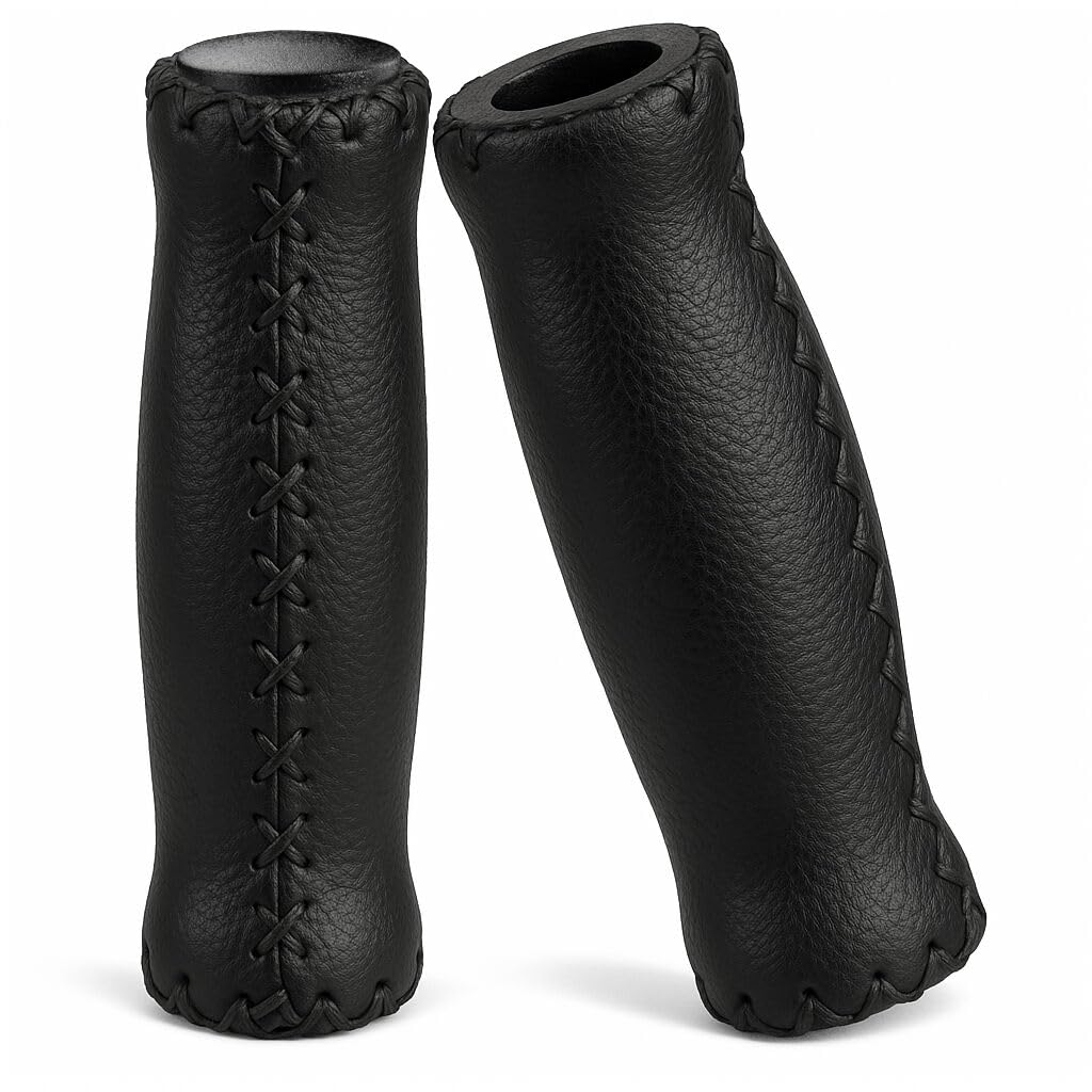 CyclingDeal Mountain Bike Grips Bicycle Handlebar Grips - MTB Grips Bike Handlebar Grips Great for Beach Cruiser - Soft Cushioned Thick Vinyl 125mm Quality Bike Handle Grips