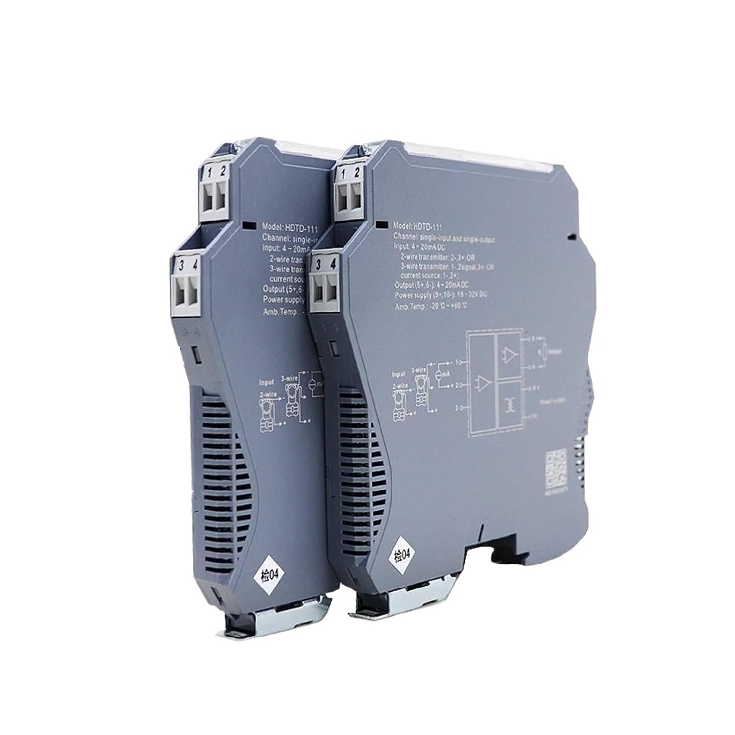 Analog Signal Isolation Transmitter 1 in 2 Out Digital to Converter(4-20mA in 0-10V Out,1 in 1 Out)