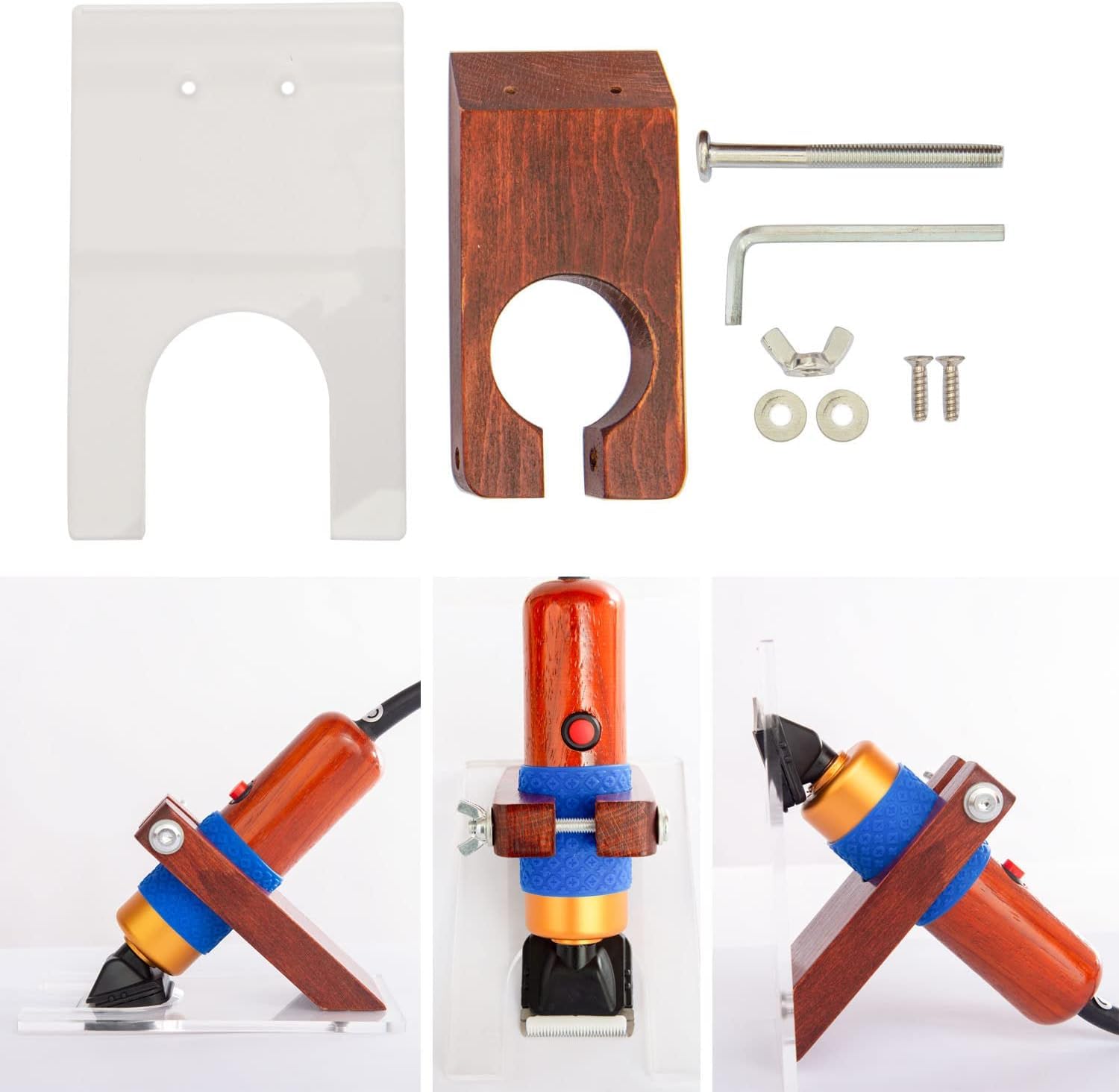 Trimmer con Supporto Forbici Laterali Posteriori Kit Tosatrici per Toelettatura per Tappetino per Pistola Tufting