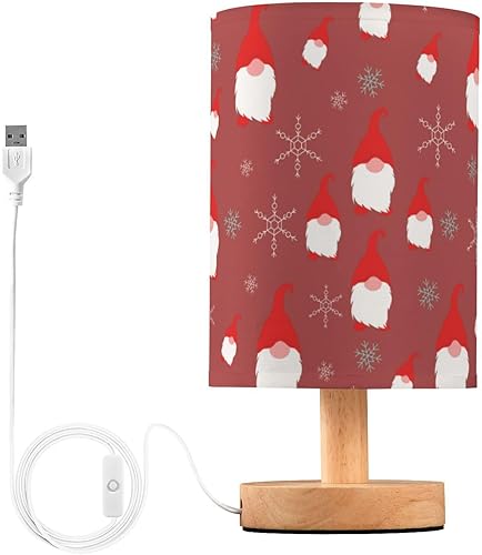 Miniatura 2 de Bedside Lamps End Table Lamp Classic Red Christmas Gnome Night Lights for Boys Kitchen