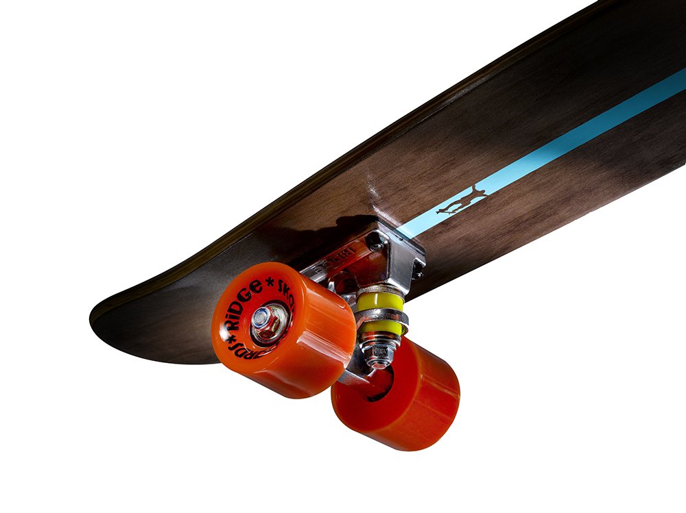 Ridge Skateboards Maple Mini Cruiser – Tavola Corta In Acero 7 Strati, Blu Chiaro, Ruote 59mm 78A - 4