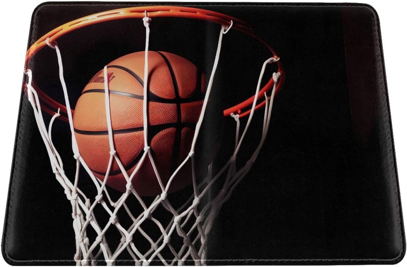 Basketball Passport Holder for Travel,RFID Passport Cover Wallet PU Leather Passport Card Holder Case Cute Passport Protector for Women Men image 3