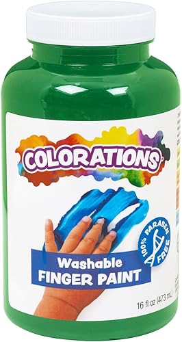 Vista 28 de Colorations Pinturas lavables para dedos, 16 fl oz, amarillo, no tóxico, cremoso, vibrante, pintura para niños, manualidades, pasatiempos