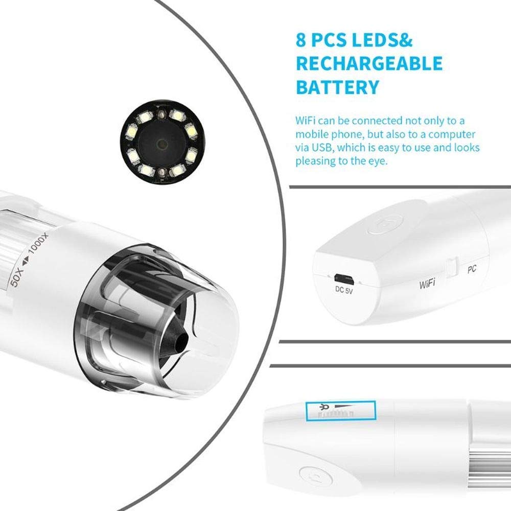 Microscopio digitale senza fili con supporto di osservazione del braccio flessibile USB WiFi