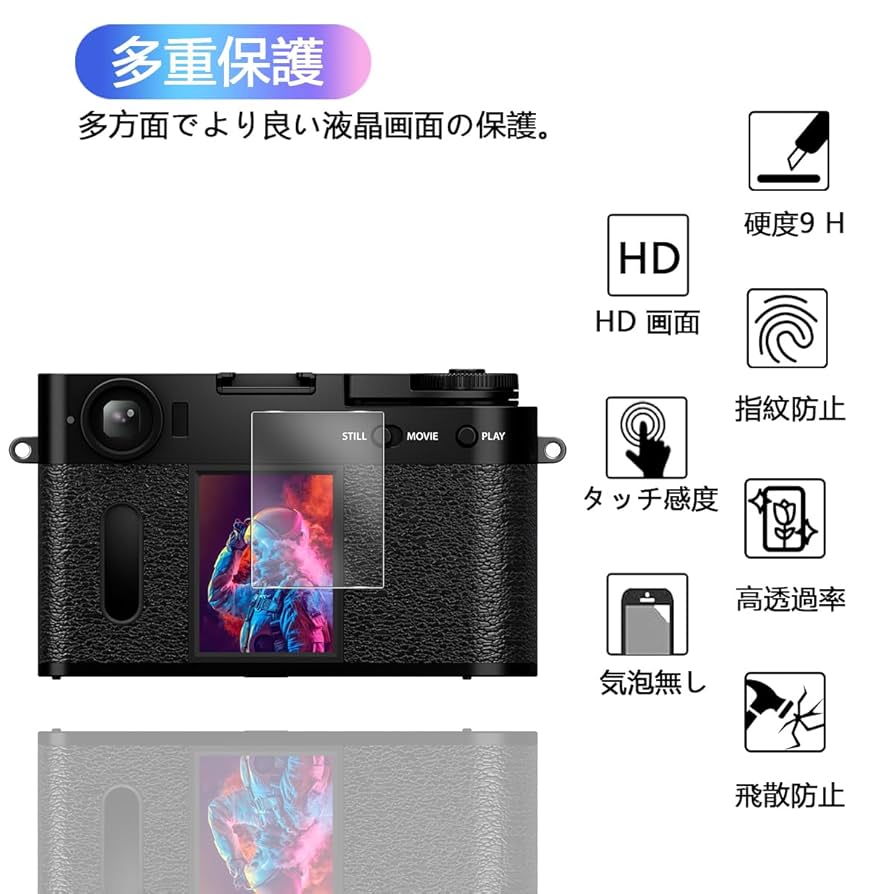 Amazon.co.jp: 【2枚セット】 対応 FUJIFILM X half (X-HF1