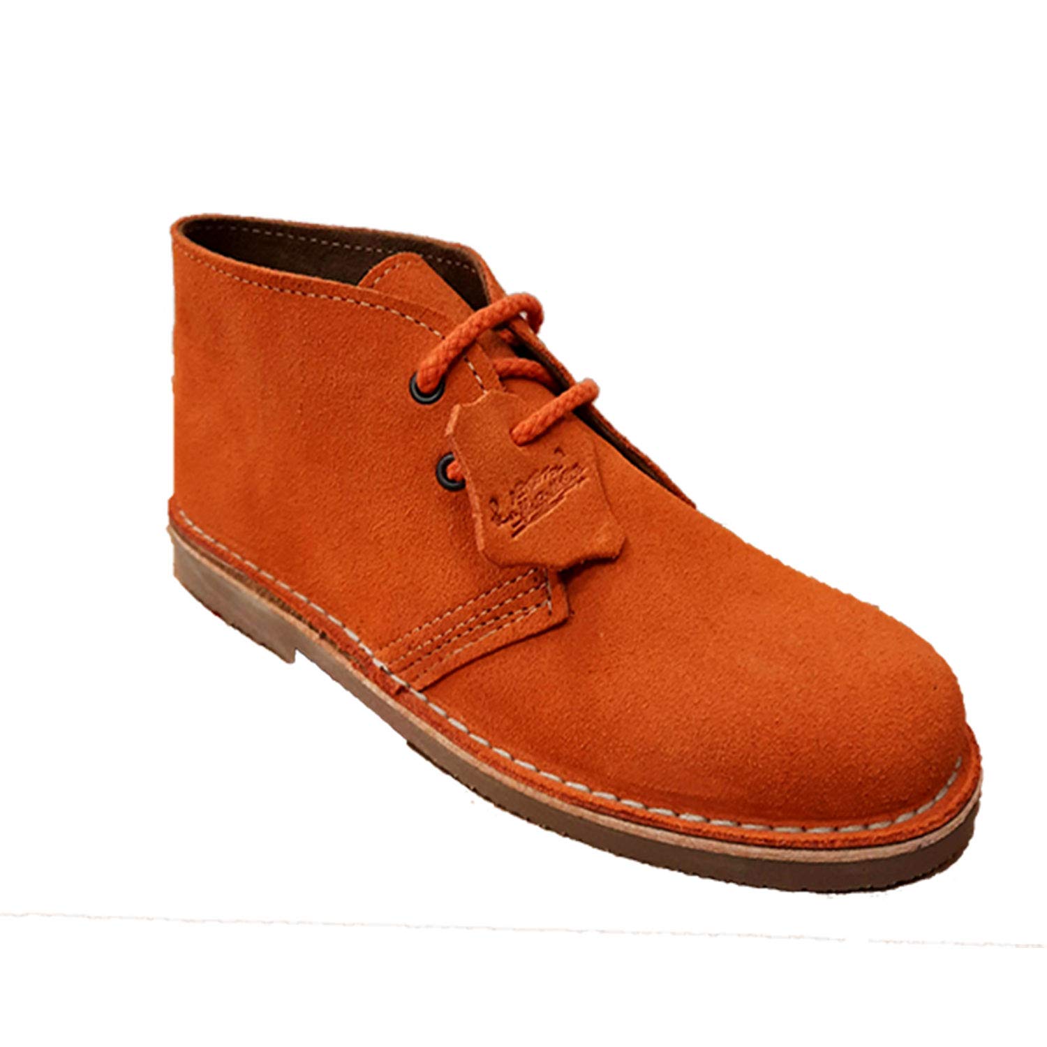 La Auténtica 807FP - Bota safari con forro de piel naranja