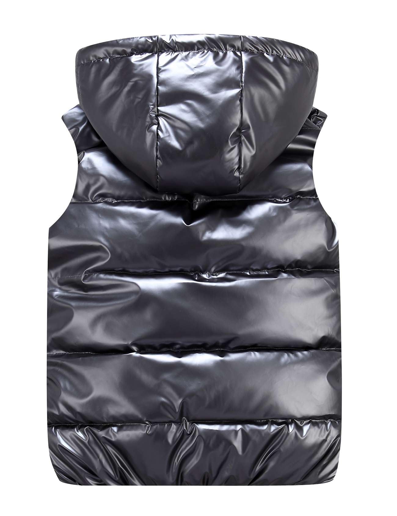 Echinodon Jungen Steppweste mit Kapuze Kinder Teenager Winter Weste Outdoor Wasserabweisend Winddicht Warm Herren Weste