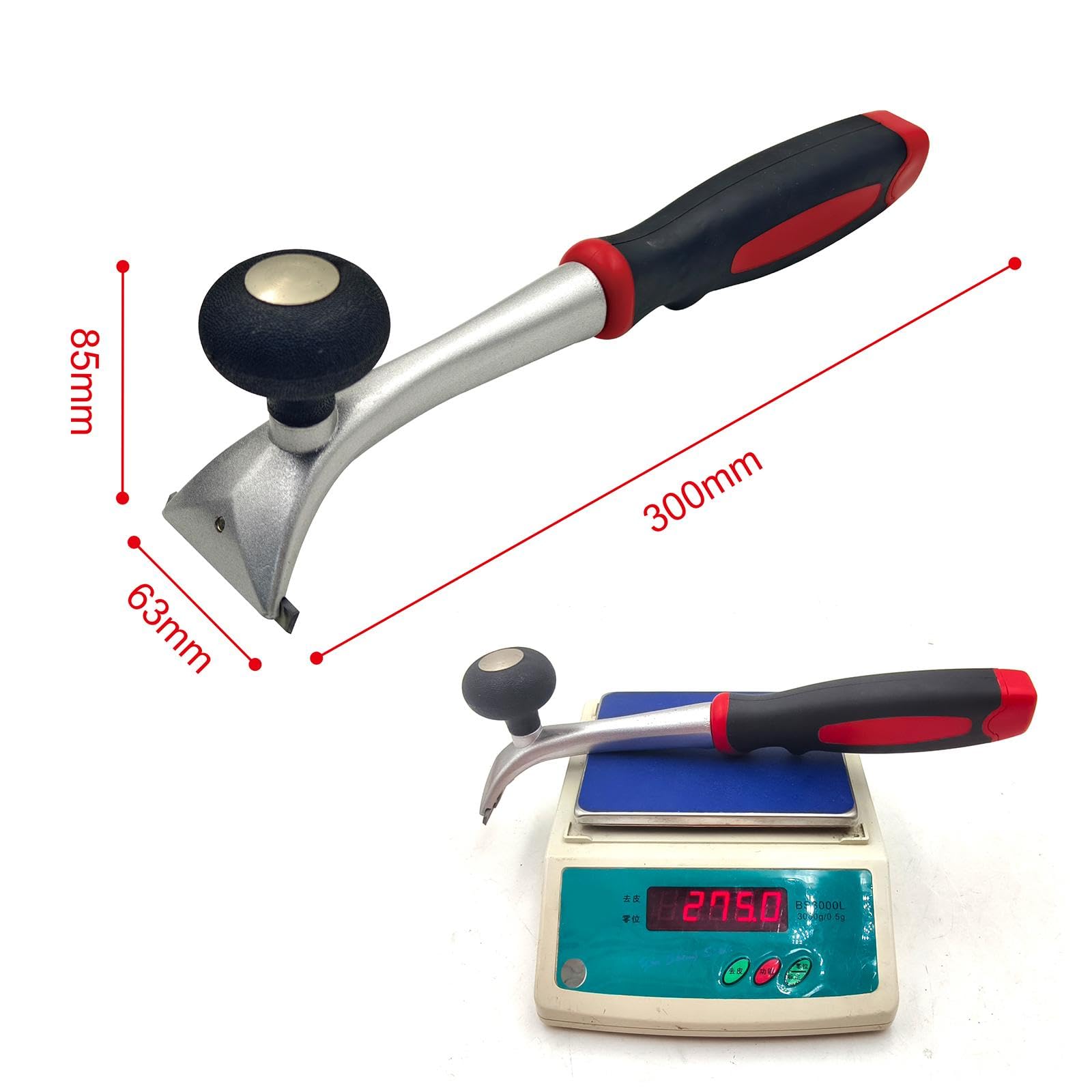 Removedor de pintura portátil de aleación versátil para pisos, hormigón, madera, piedra y azulejos.