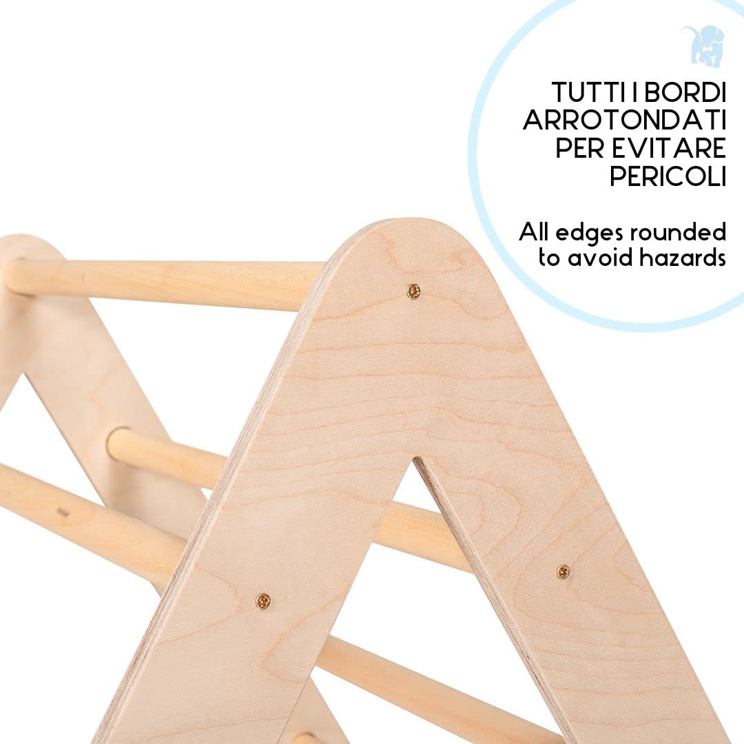 Family Nation Scivolo Montessoriano Rainbow - Gioco Per Bambini Da 1 Anno, In Legno - Foto 11