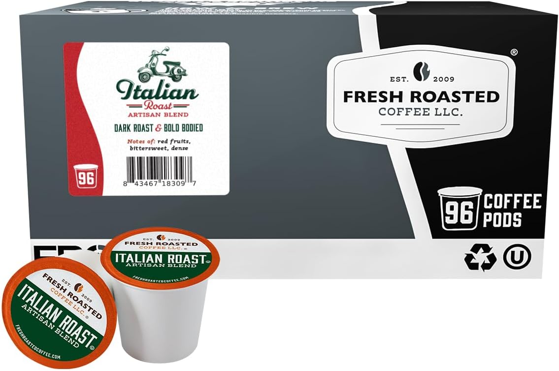 Italian Roast, Dark, 96 Pods for K Cup Brewers
