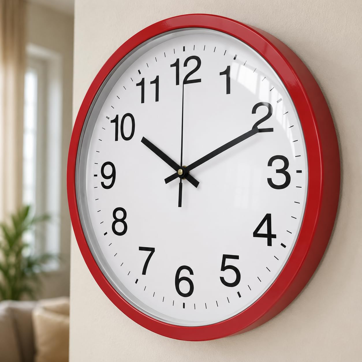 Horloge murale silencieuse sans tic-tac pour un sommeil paisible