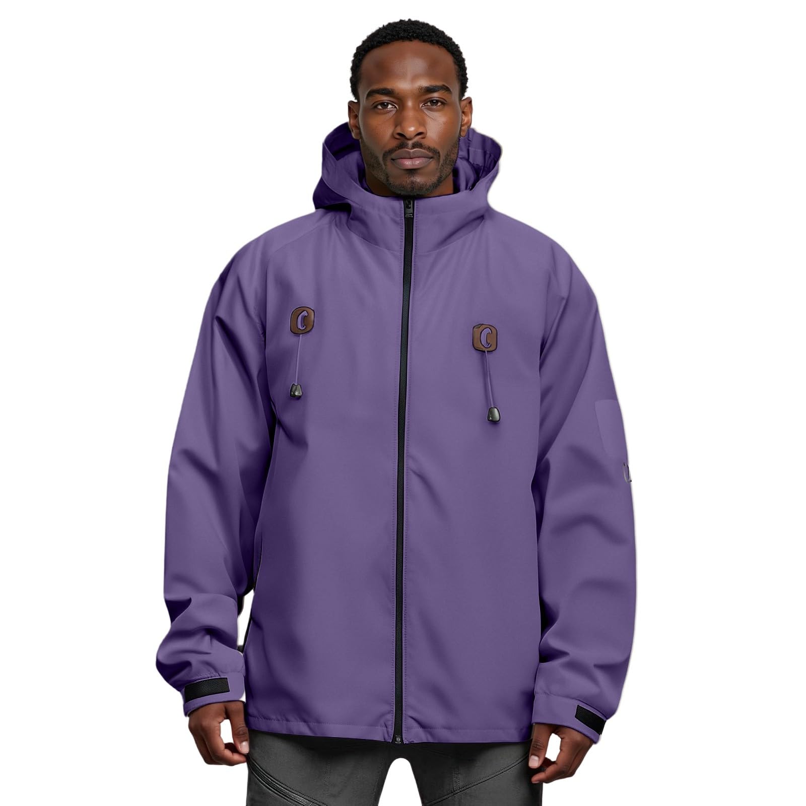 Chubasquero para hombre, impermeable, transpirable, 3XL, cortavientos con