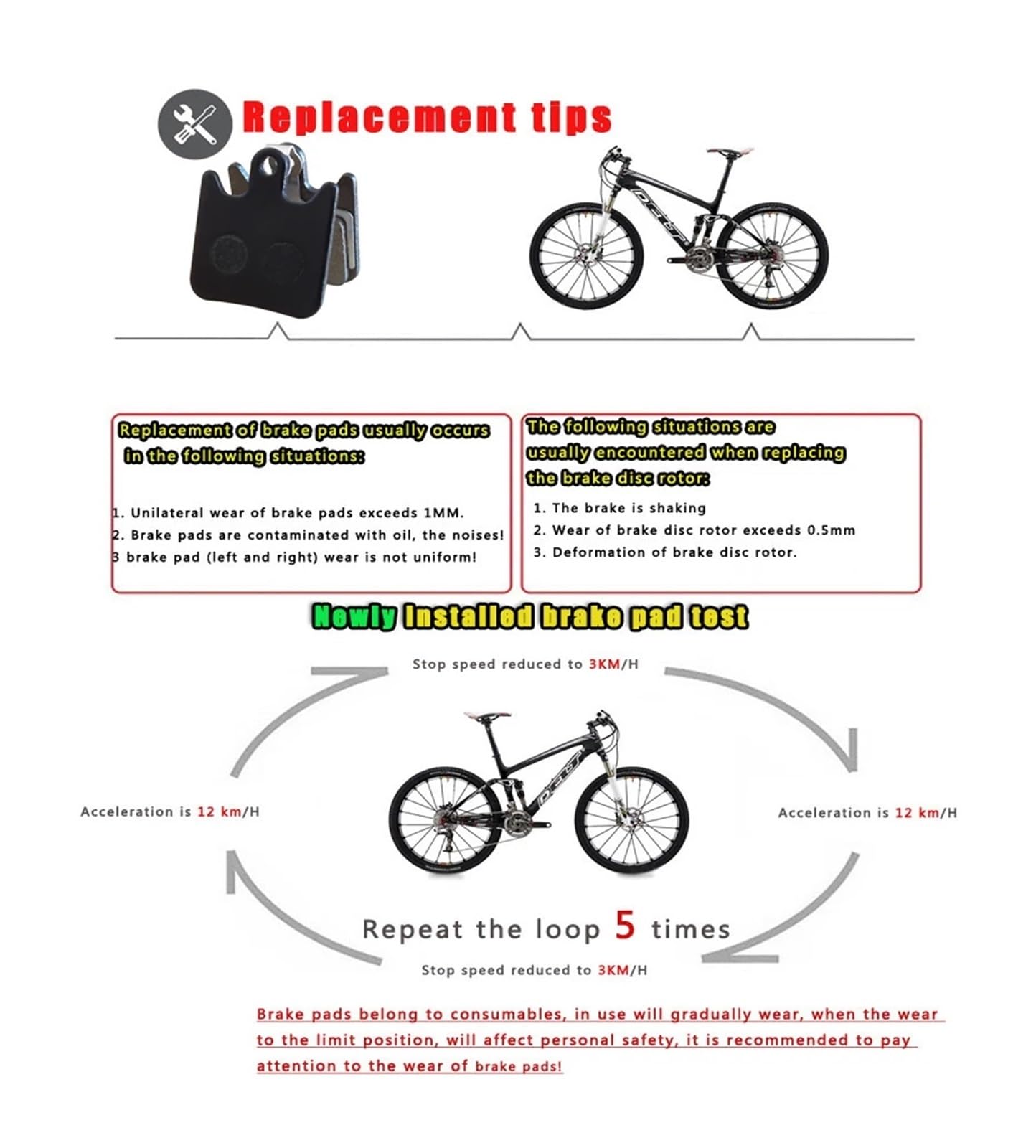 Fahrradbremsbeläge 5 Paar Fahrrad-Scheibenbremsbeläge for Hope Tech X2 Caliper Semi-Metallic MTB E-Bike Radfahren Mountainbike-Teil