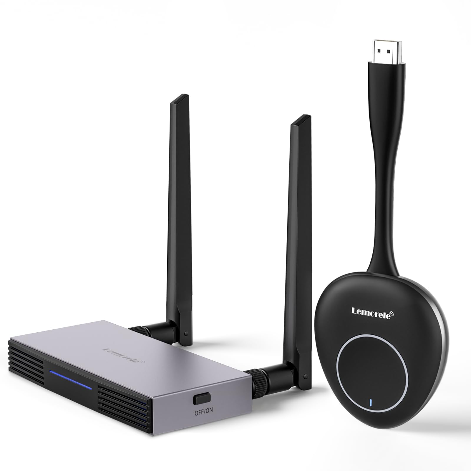 Trasmettitore e ricevitore HDMI wireless Supporta 8 TX a 1 RX per aziende e case, Lemorele FHD Plug & Play HDMI Funk HDMI Funkübertragung per lo streaming di video audio da laptop/TV Box a HDTV