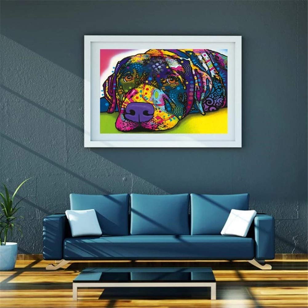 Kewier 5D Diamant Painting - Schwarzer Labrador 40x50cm DIY Set