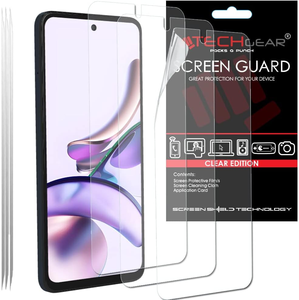 TECHGEAR [3 Pack] Screen Protectors Compatible for Motorola Moto G13 / Moto G23 / Moto G53