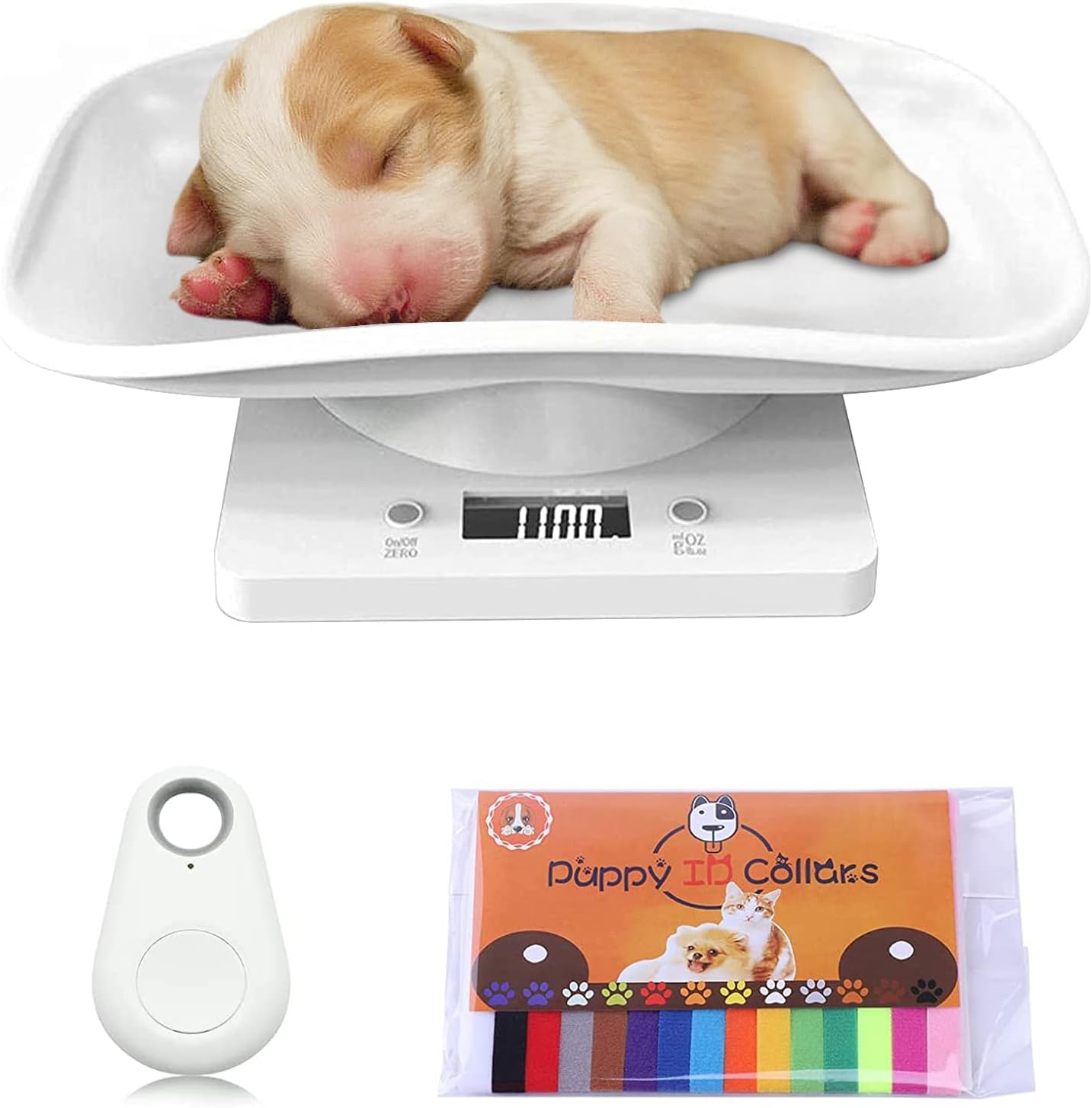 Digital Pet Scale, Multi-Function LED Scale Portable Small Animal Weight Scale, Multifunction Kitchen Scale(Max. 33 lbs), for Weighing Puppy/Kitten/Hamster/Hedgehog/Tortoise/Food