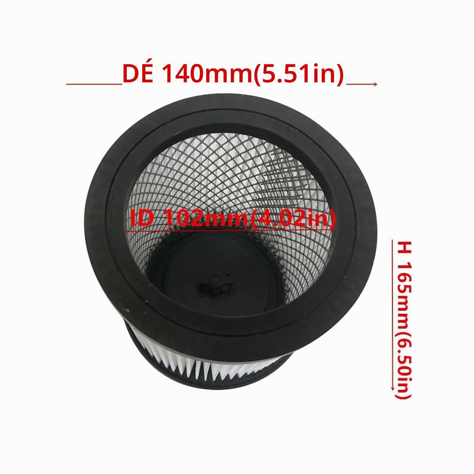 1 Paquet de filtres à Cartouche, compatibles avec Parkside PWD série 12 A1 20 A1 25 A1 30 A1,OD140 * ID102 * H165mm