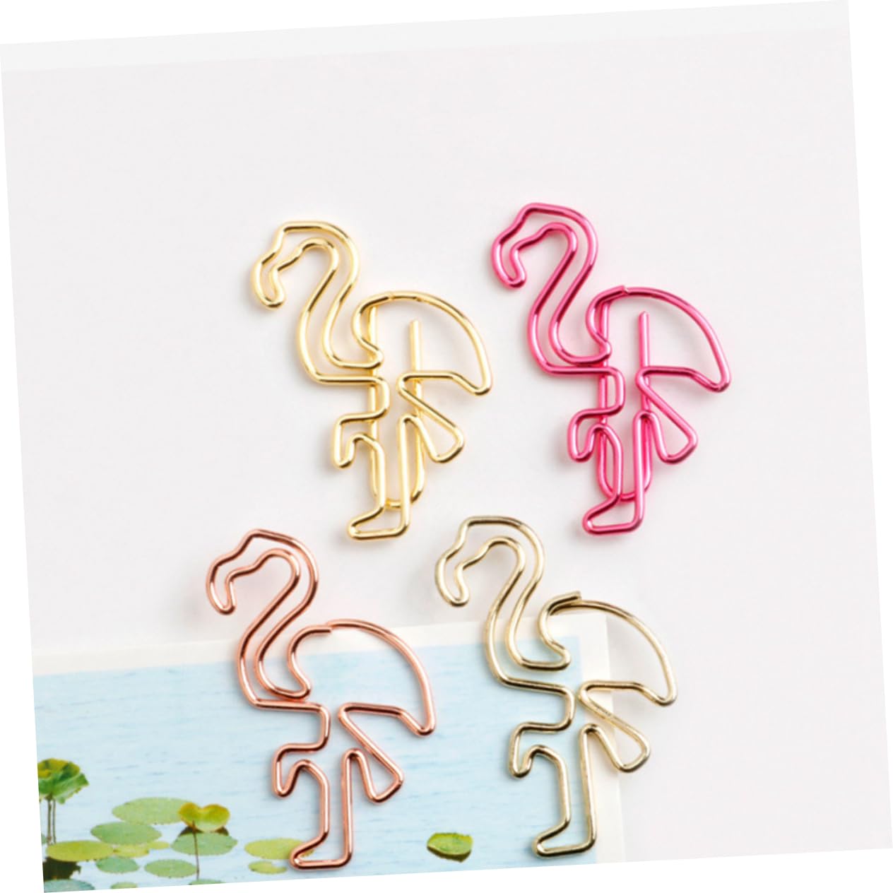 Tofficu 3 Set Di Segnalibri A Forma Di Fenicottero Fermagli in Metallo Creativi Portadocumenti Per Ufficio Aula Casa Clip Decorative 30 Pezzi * 3
