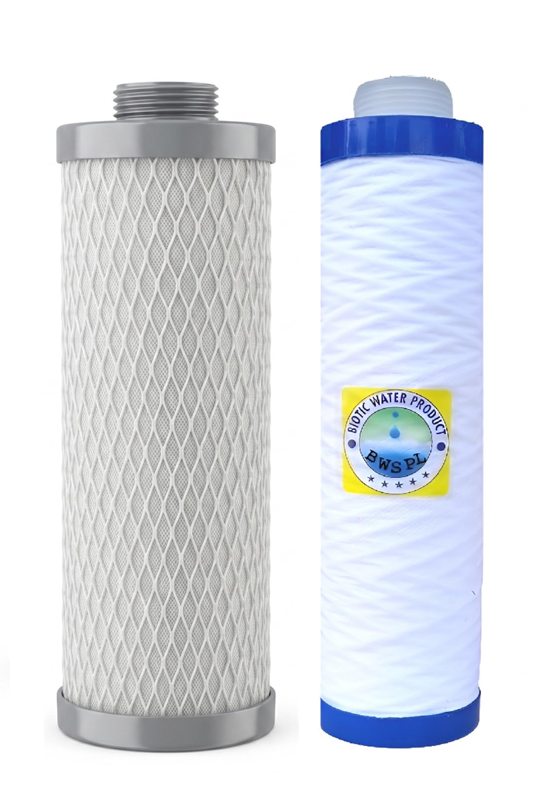 Set of 8 Inch Crabon Block Cratridge and 8 Inch Pre Filter MLT Candle Cartridge Suitable only for Alfa UV Water Purifier Drinking Water Systems.-image-10