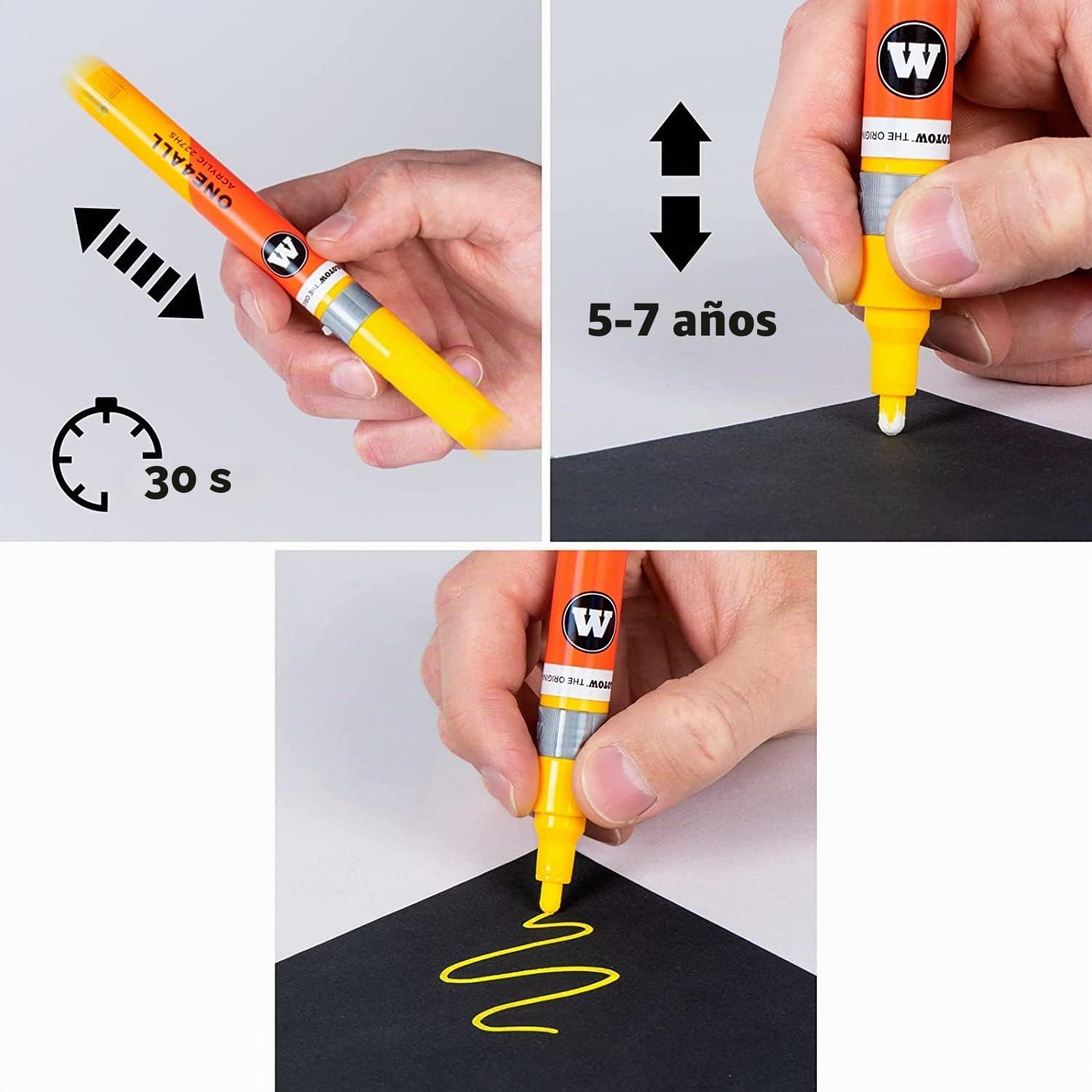 Molotow One4All 127HS - Juego completo de rotuladores acrílicos (grosor de trazo de 2,0 mm, opacos y permanentes, secado rápido, rellenables, para casi todas las superficies), 74 unidades surtidas
