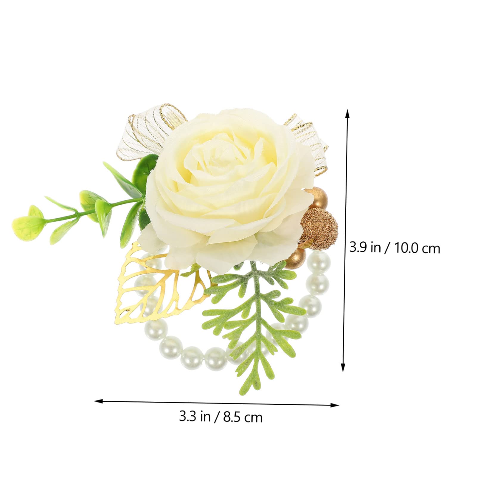 Alipis 5 Pezzi Di Perle Da Polso Con Decorazione Floreale Da Polso A Mano Con Fiore Braccialetto Da Con Fiore Braccialetto Con Da Sposa Con Per