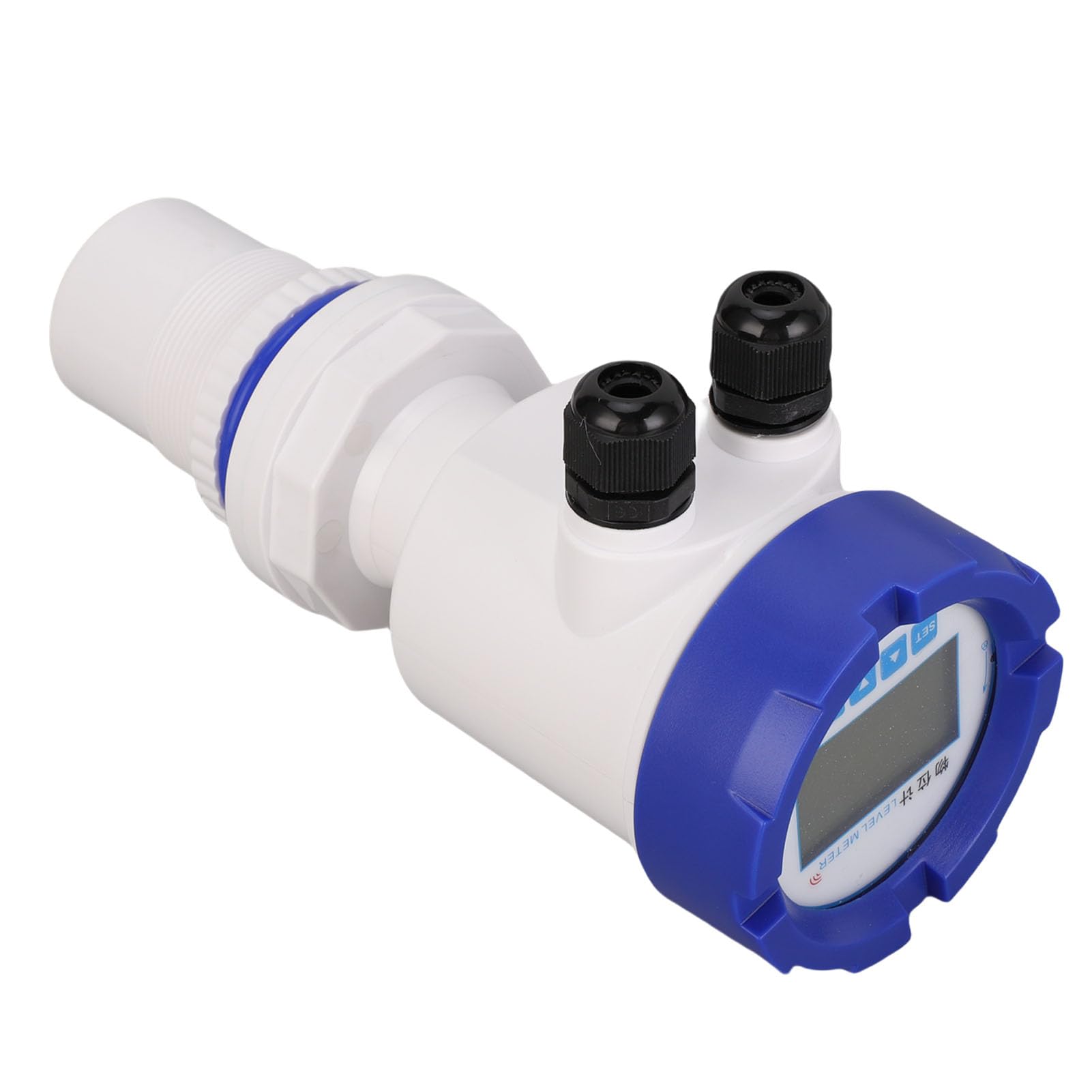Eujgoov Misuratore di profondità dell'Acqua Digitale con Sensore di Livello Ad Ultrasuoni con Uscita 4-20 MA Comunicazione 485 Display LED IP67 per la Misurazione del Livello dei Liquidi