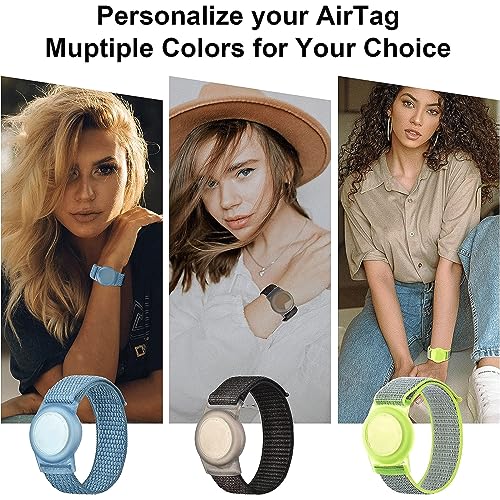 Image of Bracelet for AirTag Kids,Protective Cover for Air Tag with Nylon Wristband