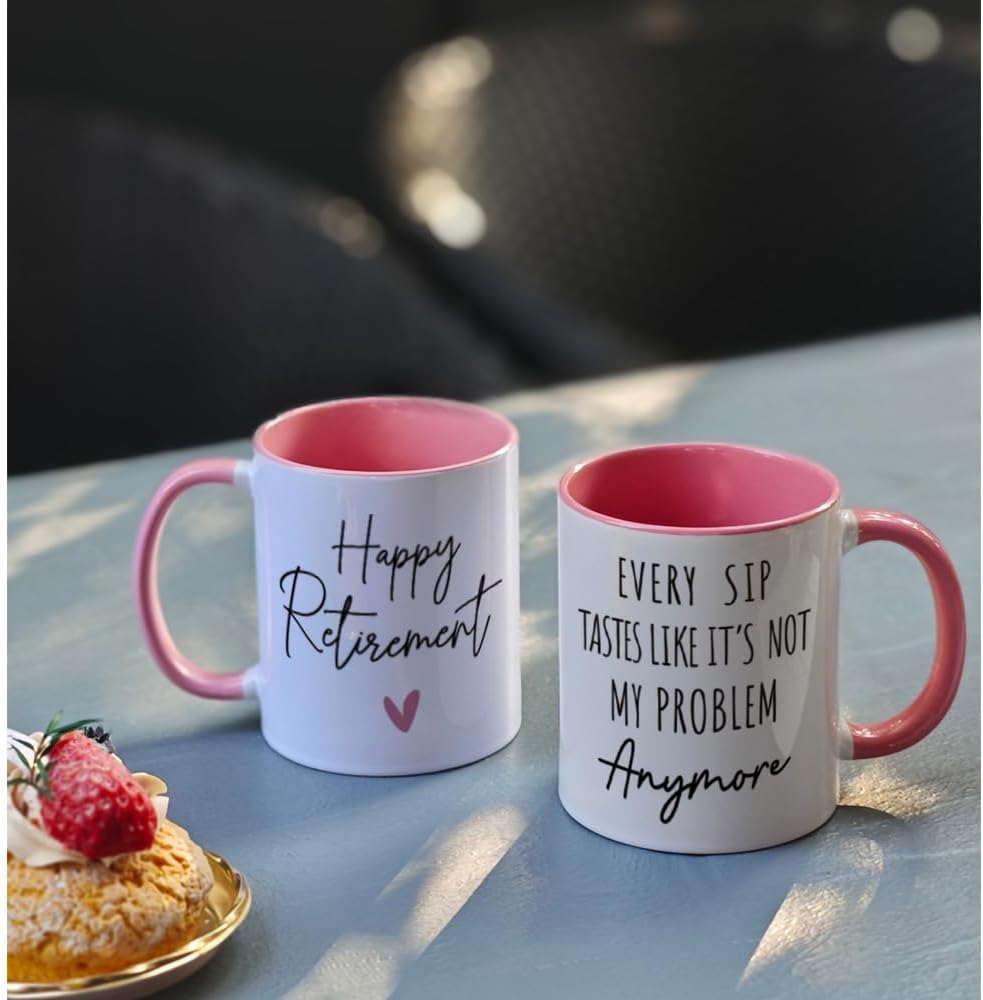 VLUG Retirement Gifts for Women 2026 - Not My Problem Anymore Mug Retired Gifts for Coworker Teacher Nurses Boss Friends Mom Grandma Retirees, Coworkers Farewell Leaving Going Away Gift - Image 3