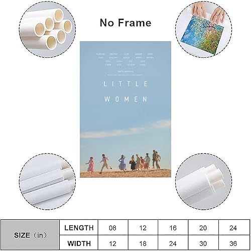 Miniatura 3 de Póster de película vintage de las mujeres pequeñas, lienzo de los años 90, arte de pared, póster estético, 12 x 18 pulgadas (11.8 x 17.7 in)