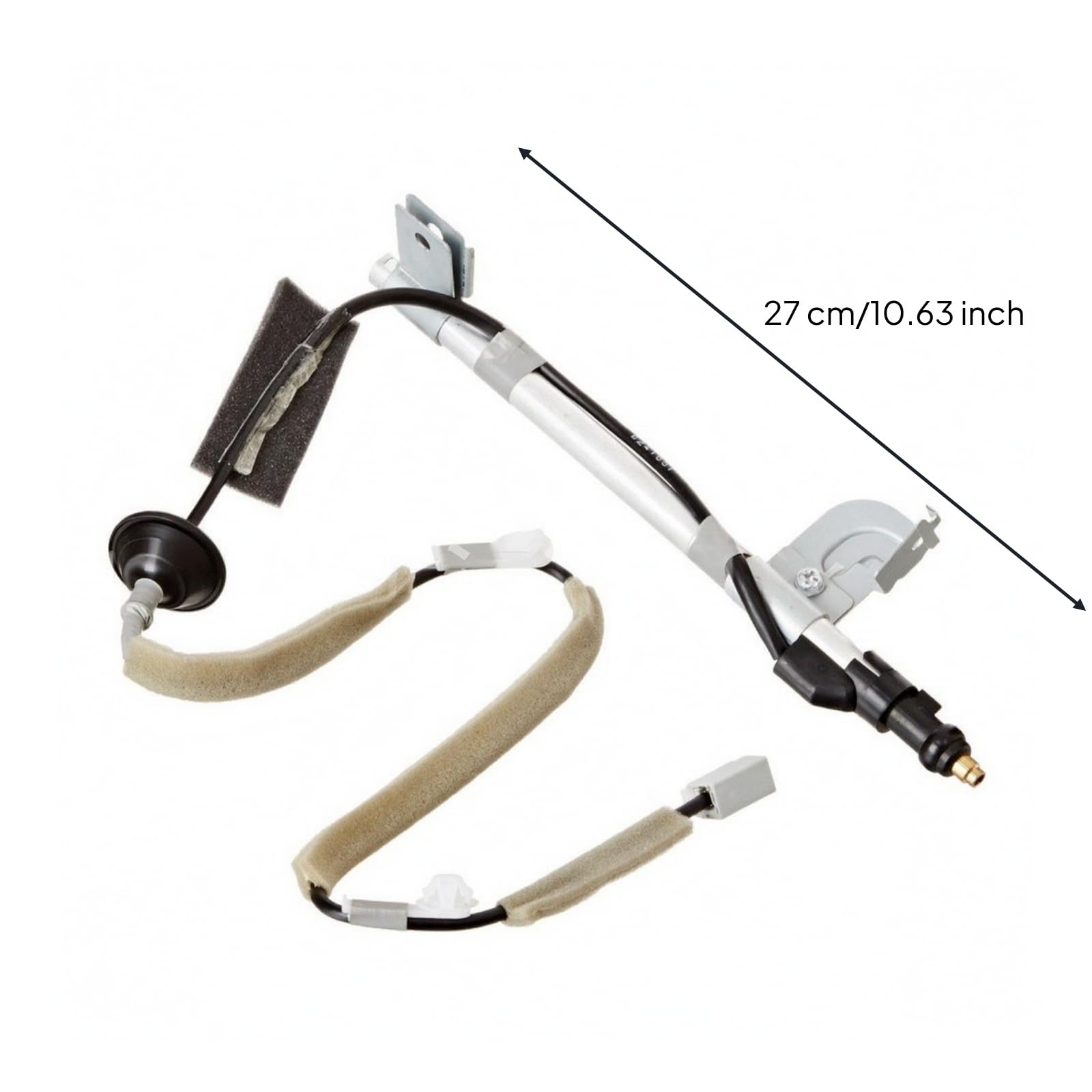 Accesorio Coche Fácil Instalación Antena con Cable Coaxial y Conectores Negro para Técnicos Automotrices, Reparación Automotriz