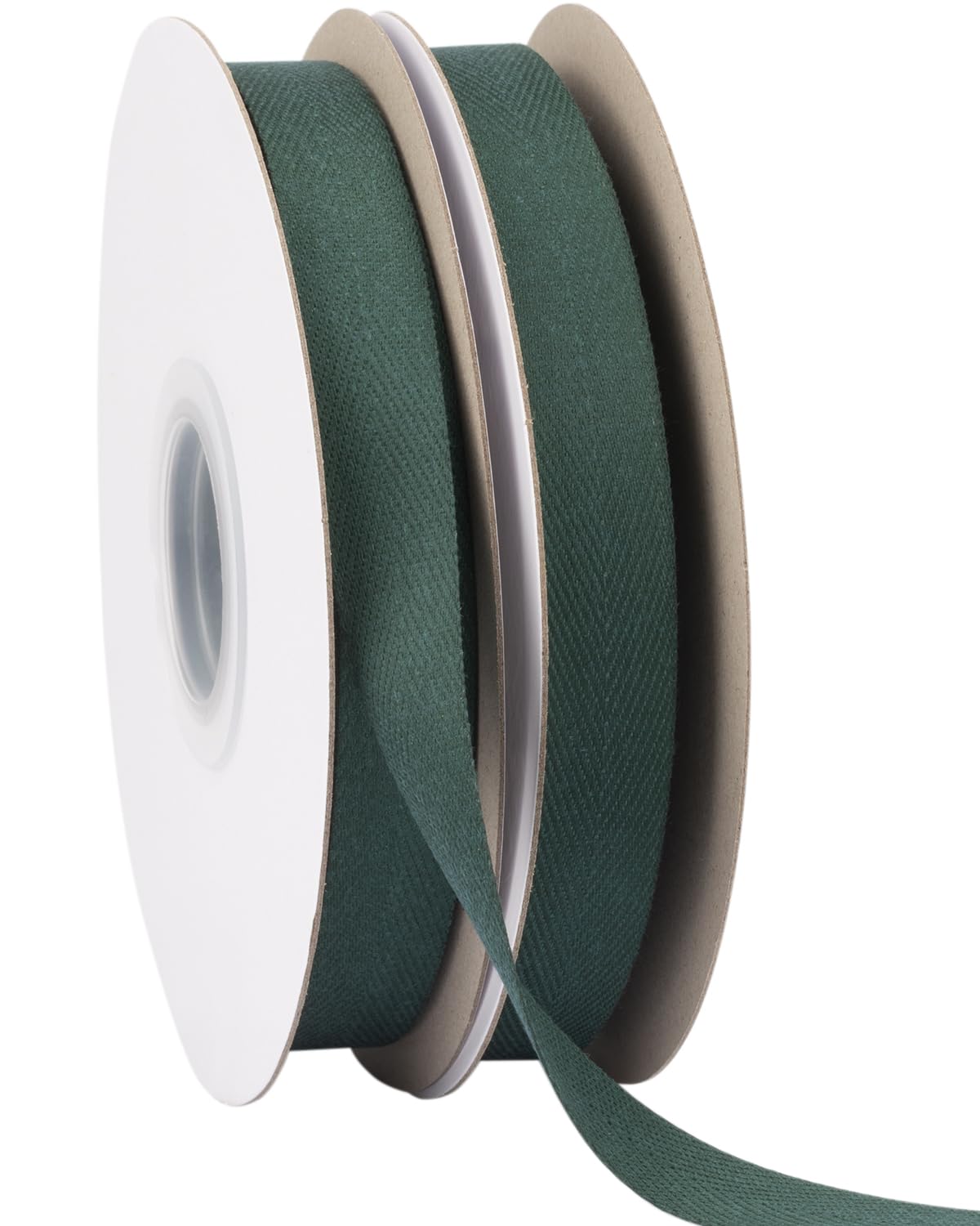 Ribbonitlux Tape Twill Ribbon 16mm x 22.5 Meters, Soft Spruce Herringbone Bias Tape for DIY Craft Sewing, Gift Wrapping, and Home Decor - Image 2